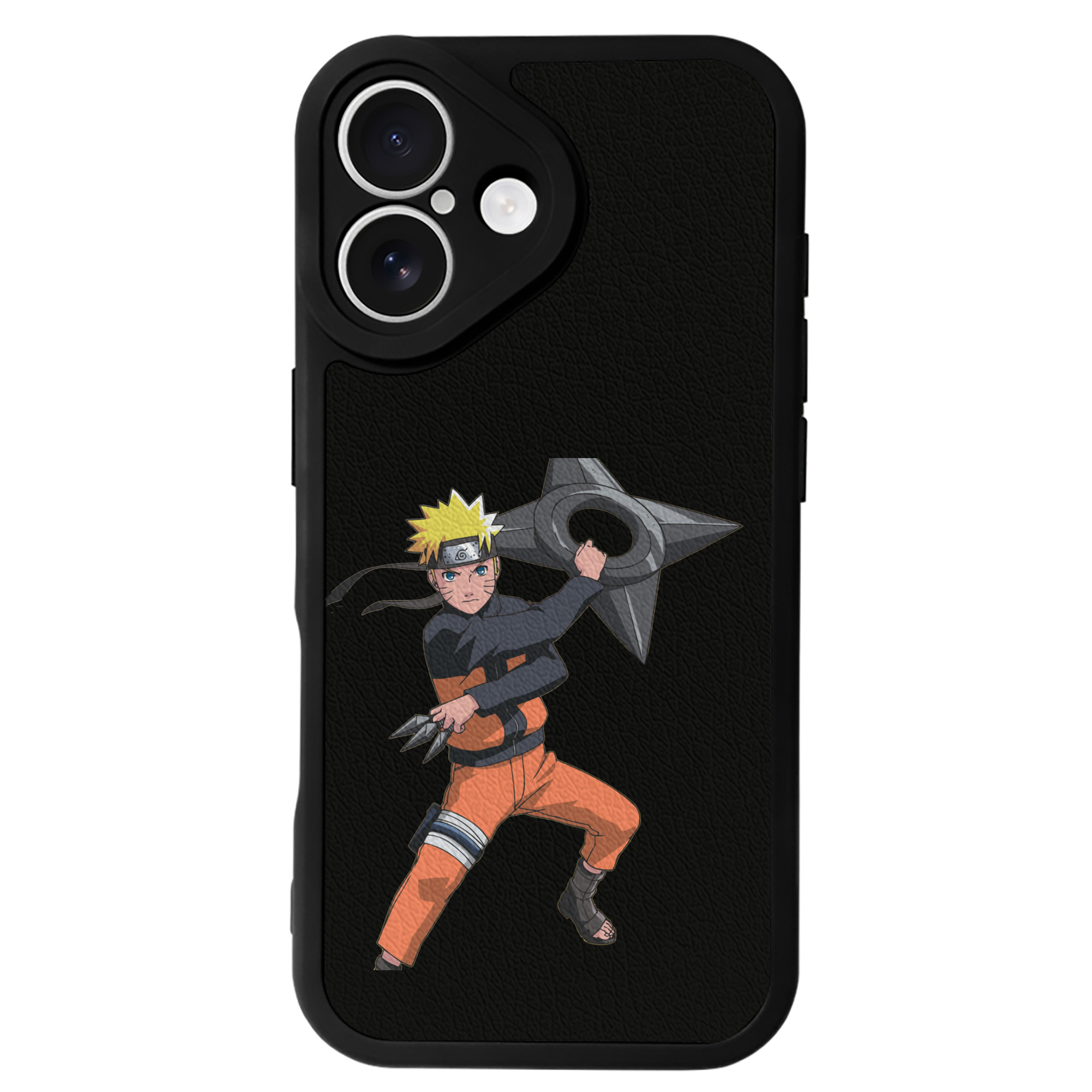 （画像用） NARUTO -ナルト- うずまき ナルト Uzumaki Naruto 【iPhone 16シリーズ対応】シリコンスマホケース（レザー調） 材質：シリコン